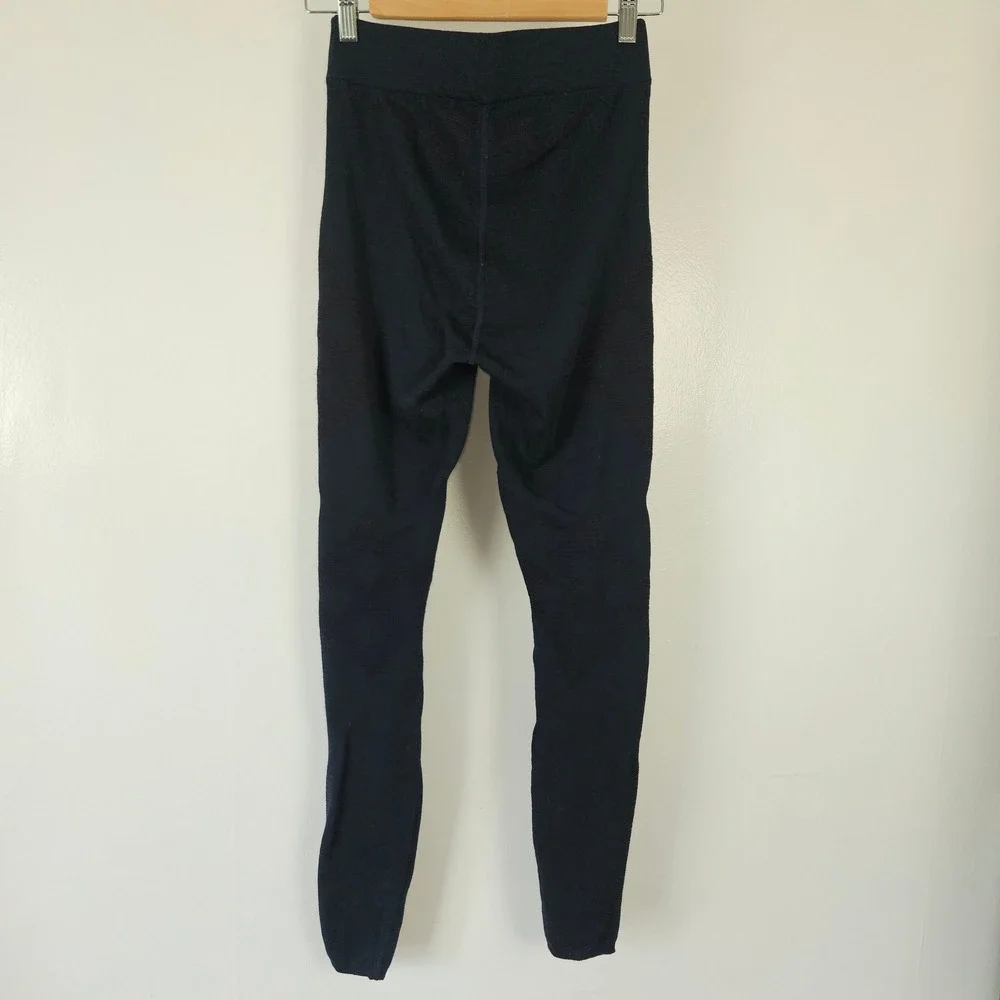 Smartwool Intraknit Merino 200 Bottoms Leggings Sz M Navy Blue Base Layer Pants